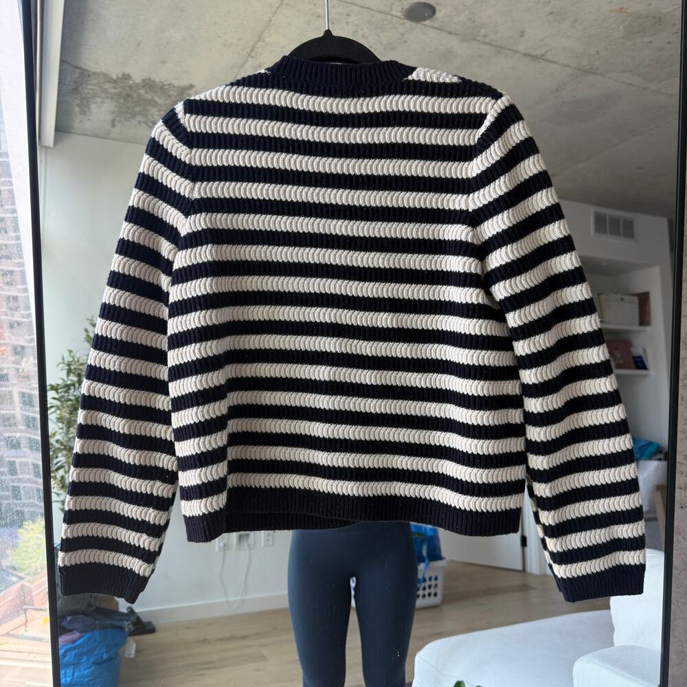 Sandro Striped Cardigan Sweater - Picture 3 of 7